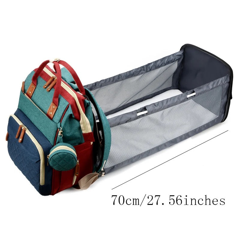 2in1 Baby Rucksack mit Wickelauflage