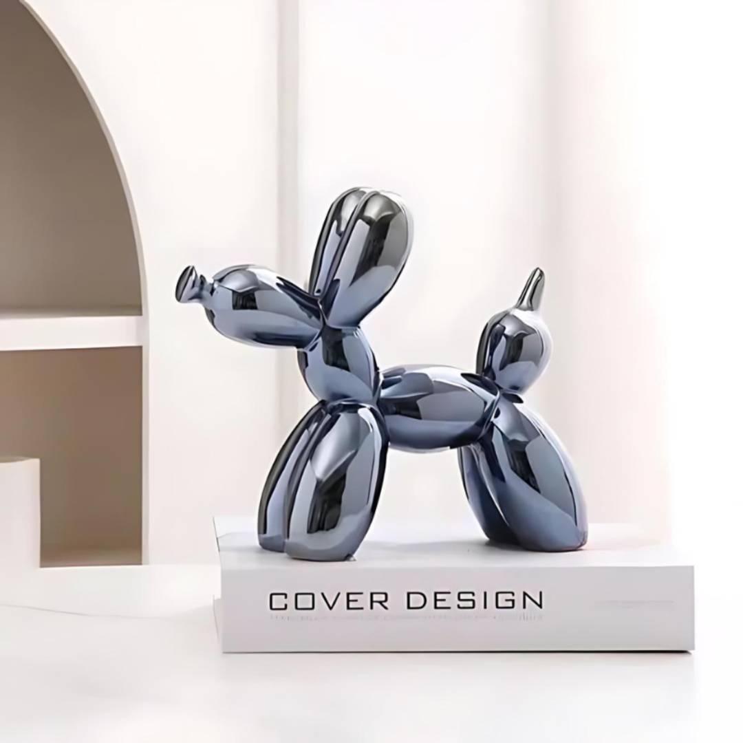 Nyxis - Dekorative Keramik Ballonhund Statue