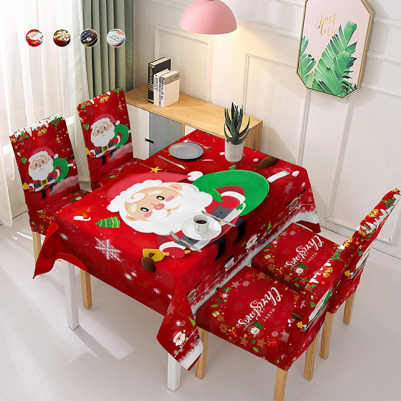 JoyTable Weihnachtstischdecke – Festliche Tischdecke aus nachhaltigem Stoff für die Feiertage