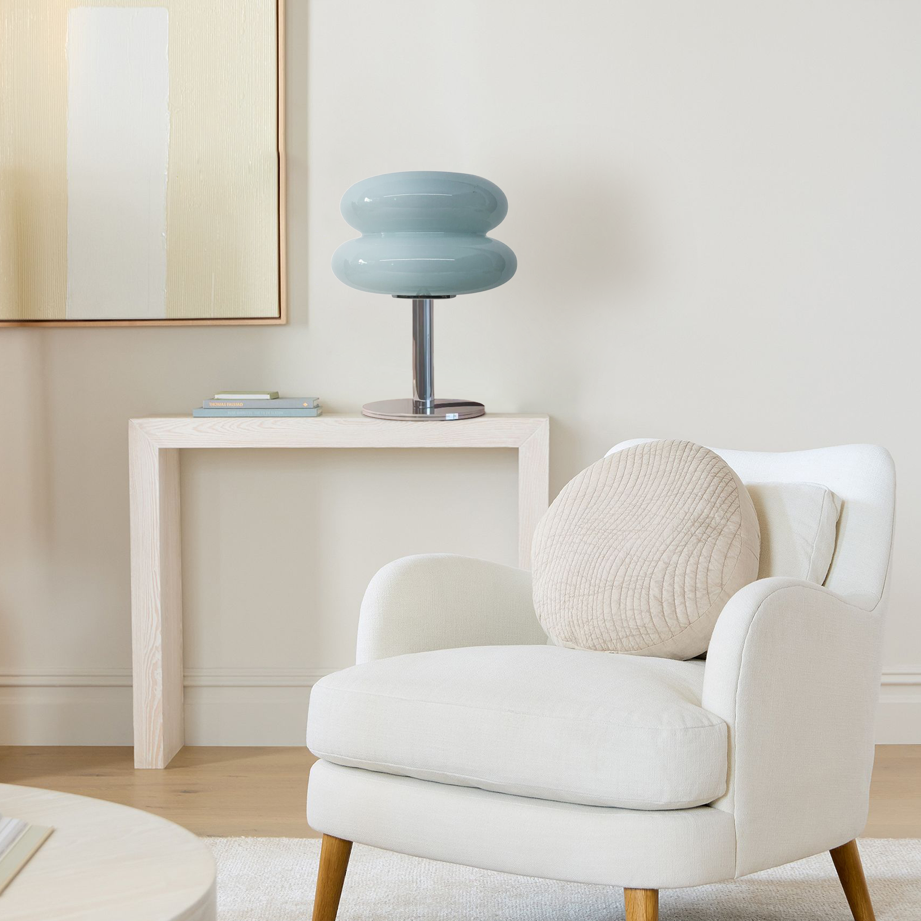 Finn Bauhaus Minimalistische Glas Tischlampe