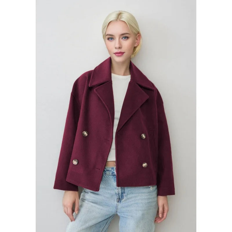 StijlForm Kurze Damenjacke – Elegante Doppelknopfjacke mit zeitlosem Design