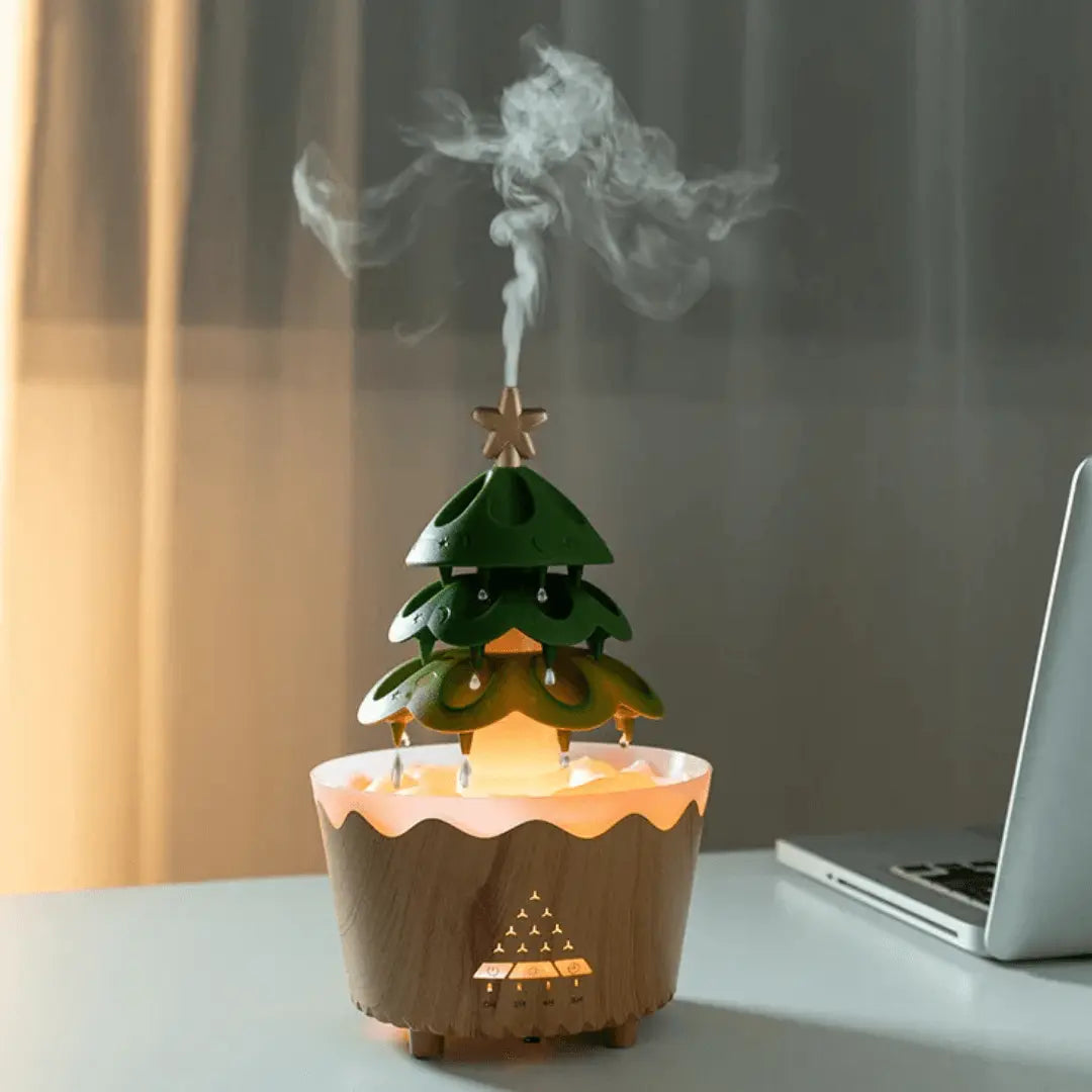 AromaBoom Weihnachtsdiffuser – Ultraschall-Luftbefeuchter mit LED und USB