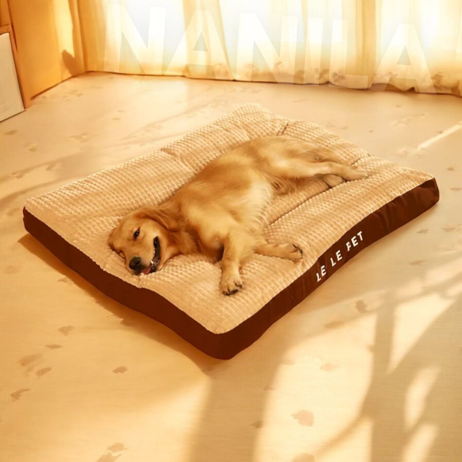 SnoozePaw Luxe Hundebett – Robuster Schaum, Abnehmbarer Bezug und Optimale Unterstützung
