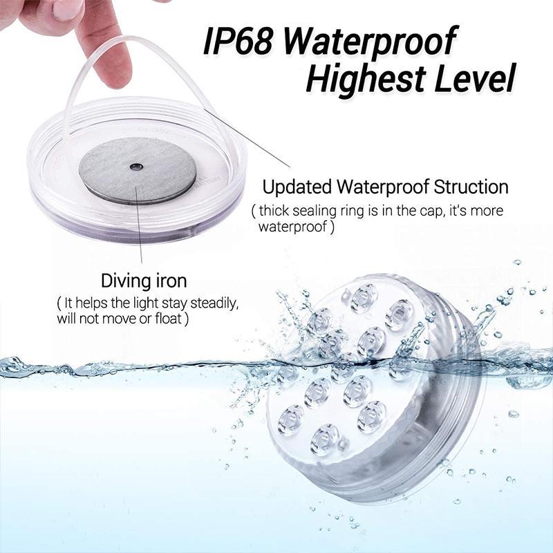 Fernbedienung Wasserdichte Magnet-Saugnapf LED-Licht