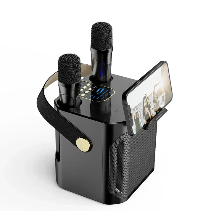 SoundJoy Karaoke Lautsprecher – Tragbare Bluetooth Boombox mit 360 Surround