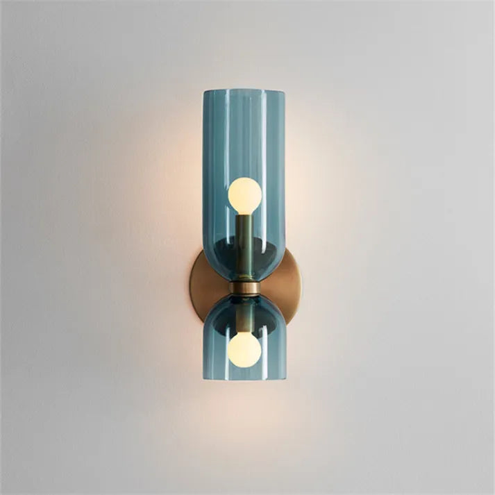Doppeltköpfige Glas-Wandlampe LED-Wandleuchte