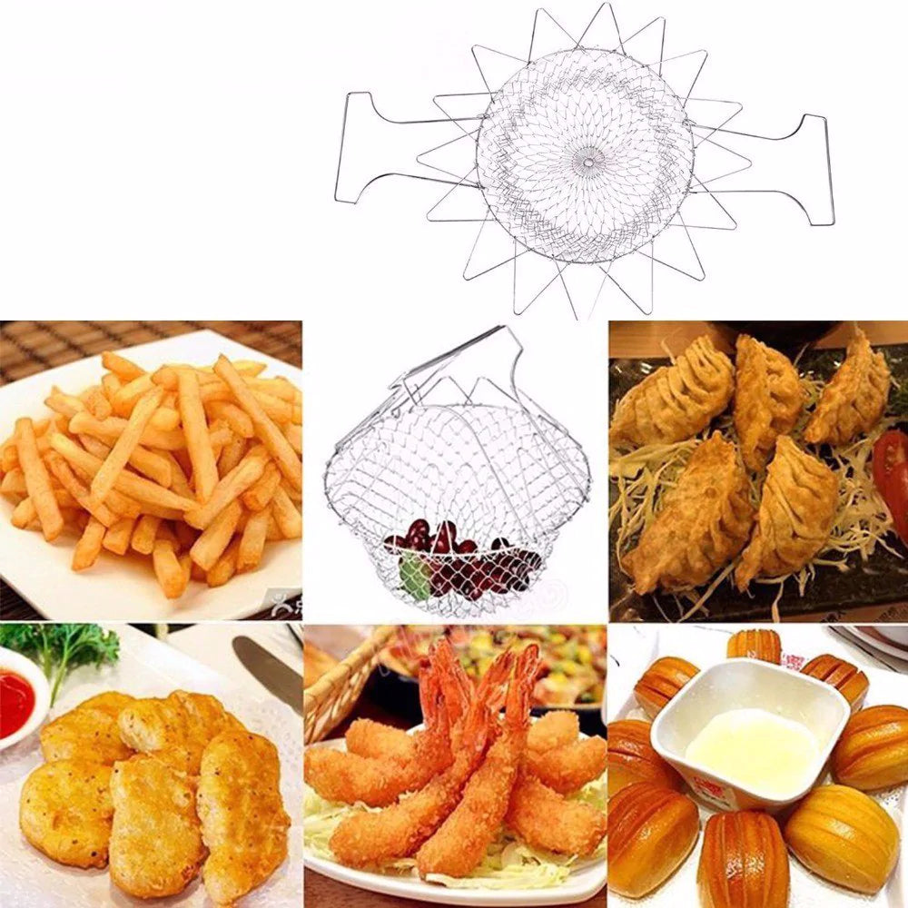 GourmetCraft Elite Kochkorb | Vielseitiger Edelstahlkorb für müheloses Kochen und Dämpfen