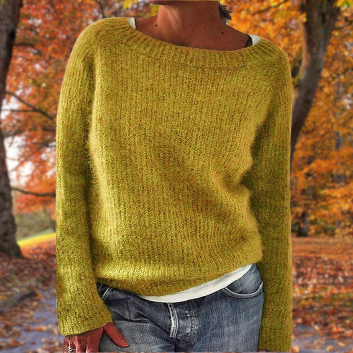 Luxe Damen Wollpullover – Weicher Merinowoll Herbstpullover