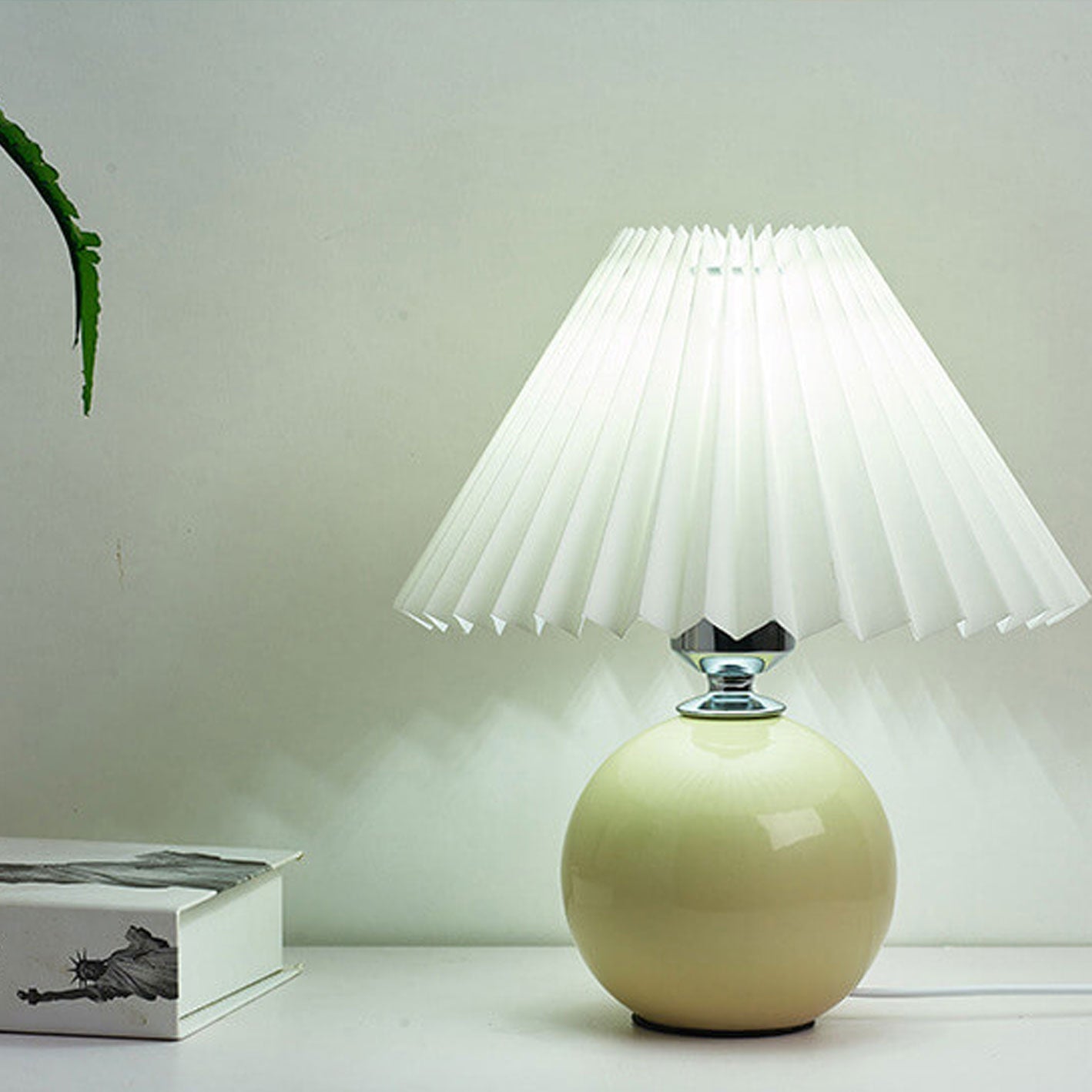 Nordic Ceramic Pleated Table Light | 1-Lampe