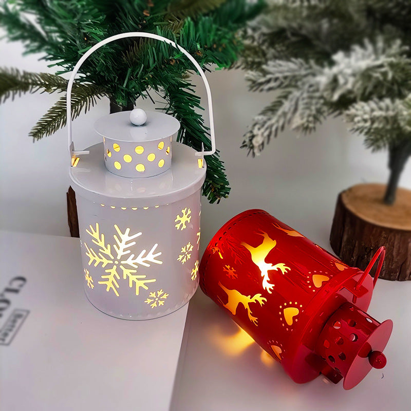 Elektronische Weihnachtskerze mit Flackerndem LED Licht – Dekorative Eisenkerze für Innenräume