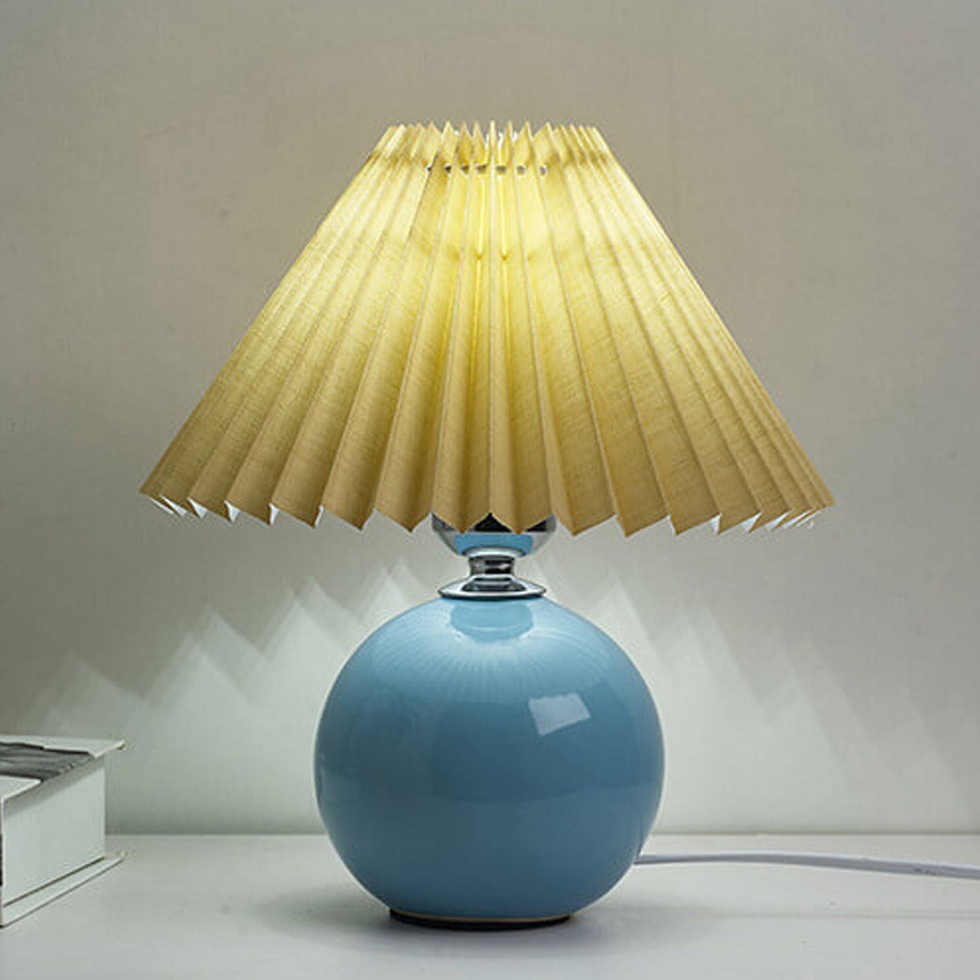 Nordic Ceramic Pleated Table Light | 1-Lampe