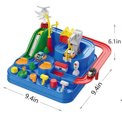 RescueTrack Abenteuer-Set – Pädagogisches Spielzeug für Rettungsfahrzeuge für Kleinkinder