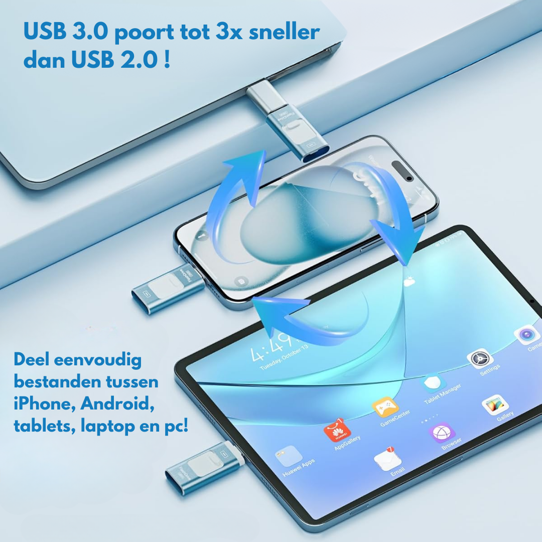 SnapVault 4-in-1 Backup-Stick | Direkt vom Telefon auf dein USB
