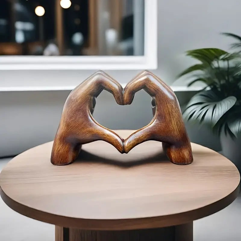 WoodLove - Herzförmiges Handwerk aus Eichenholz