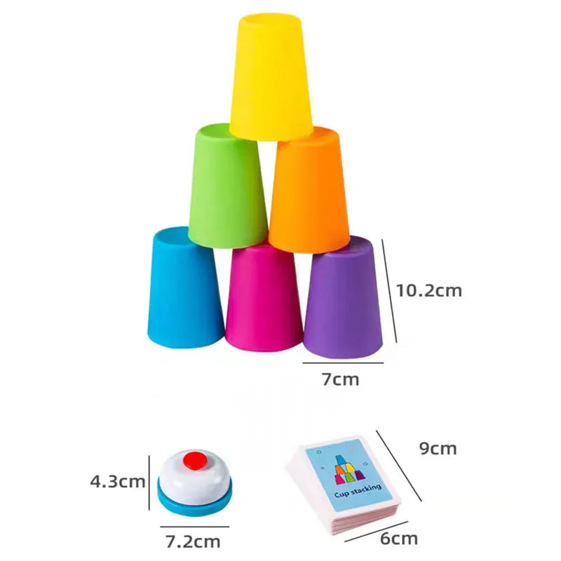Montessori Stapelbecher Bildungs-Spielzeug