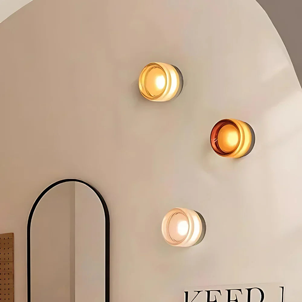Nordic Acryl Dimple Wandleuchte LED 1-Licht