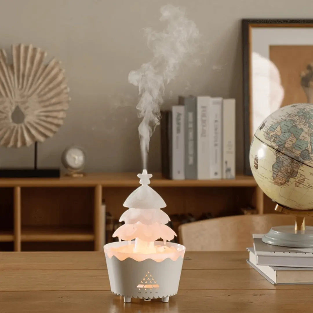 AromaBoom Weihnachtsdiffuser – Ultraschall-Luftbefeuchter mit LED und USB
