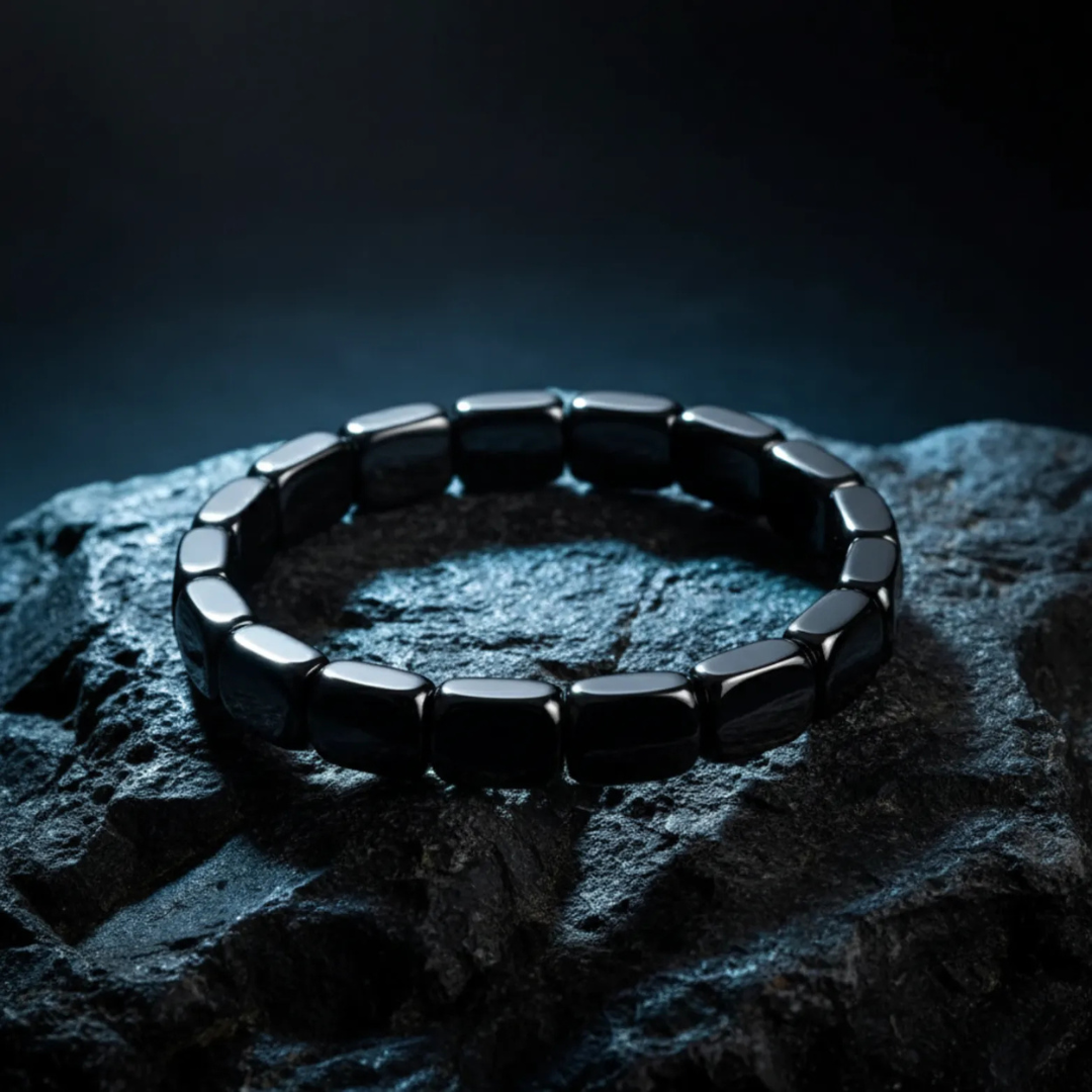 Hämatit-Armband für Herren – Eleganz, Kraft & stilvolle Energie