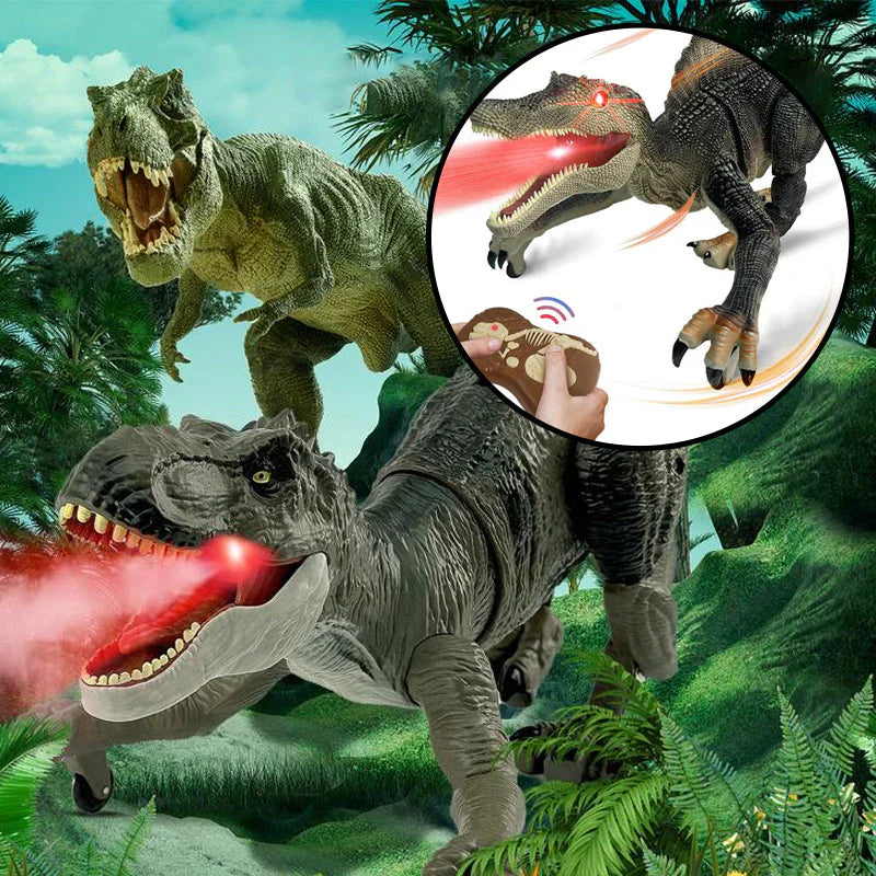 Fernbedienbarer Dinosaurier mit Nebelsprüher-Funktion