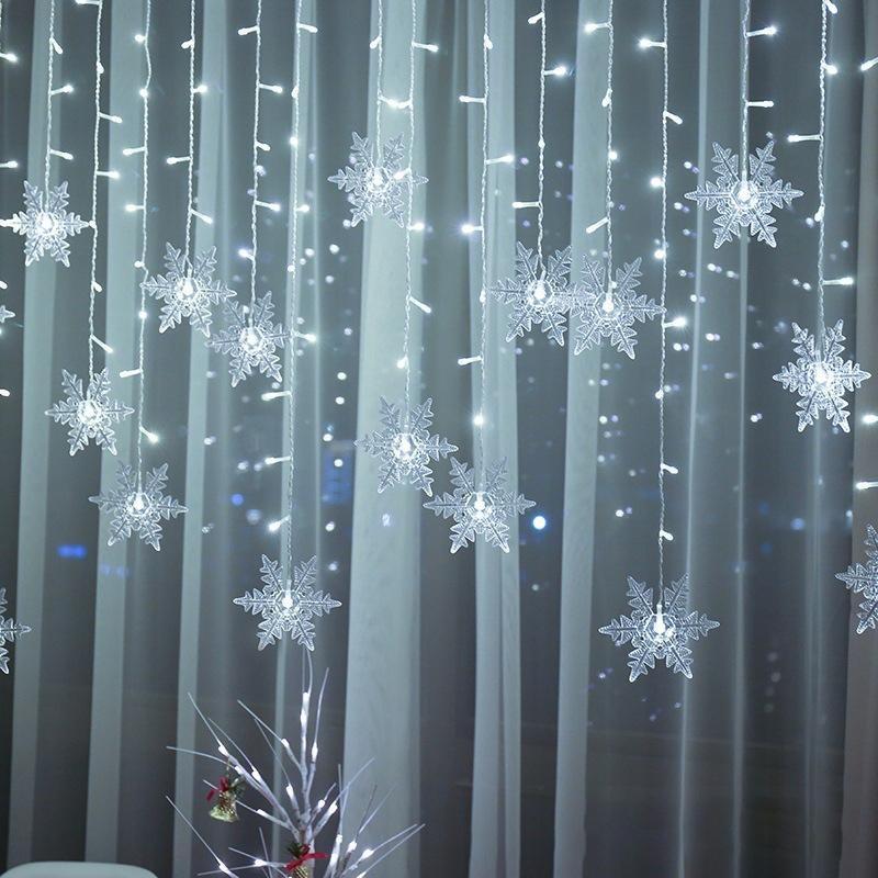 LED Weihnachtsvorhangbeleuchtung – Dekorative und Wiederverwendbare Festbeleuchtung