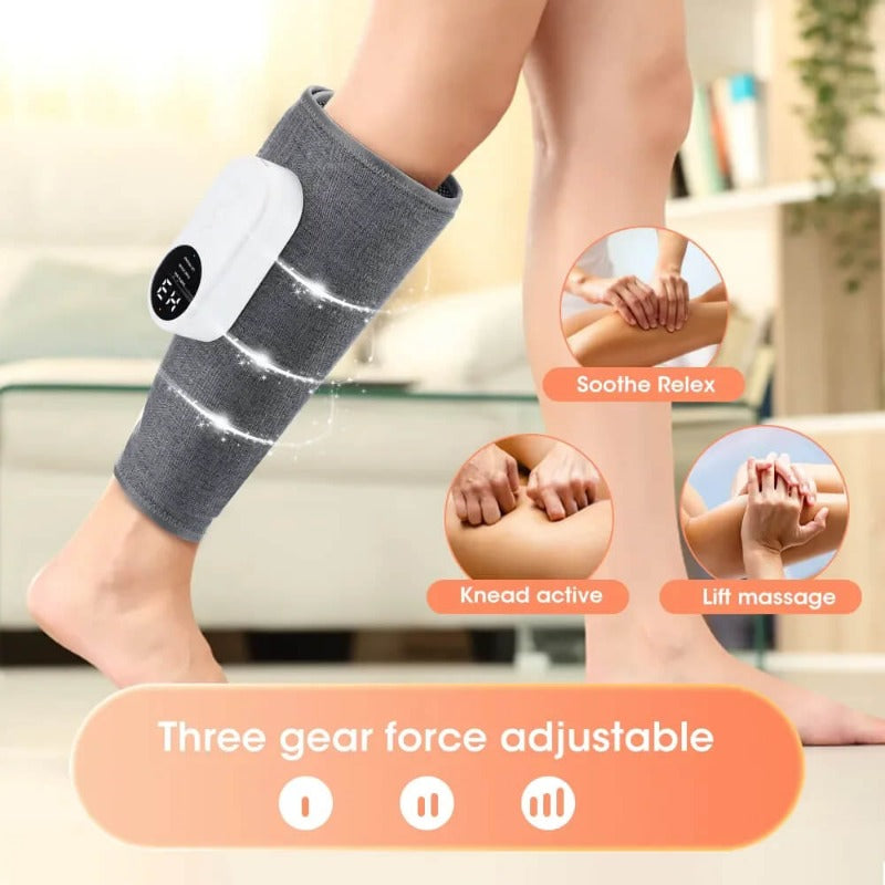 LegRelief Pro | Kabelloser Wiederaufladbarer Bein- und Wadenmassager mit Luftkompression