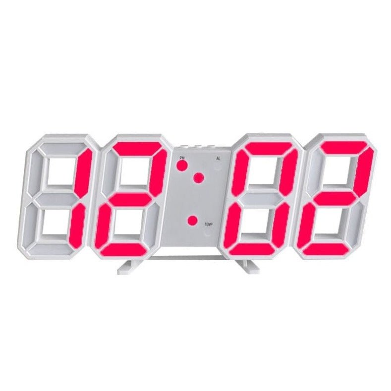 Frendorf | LumiSync 3D LED Wanduhr – Moderne Digitale Uhr mit Dimmbarer Beleuchtung