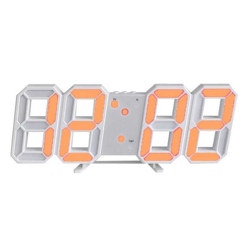 Frendorf | LumiSync 3D LED Wanduhr – Moderne Digitale Uhr mit Dimmbarer Beleuchtung