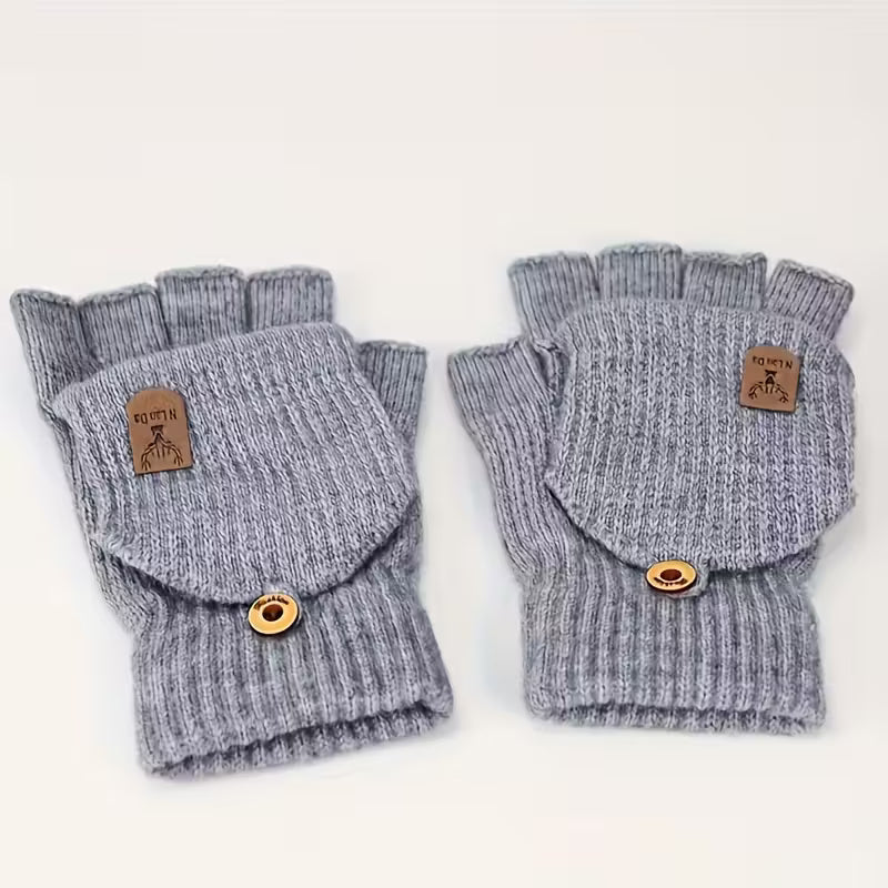 Herren WinterPro Fingerlose Handschuhe – Dick, Warm und Bequem