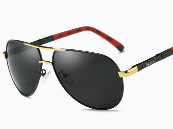 Männer Vintage Aluminium Polarisierende Sonnenbrille