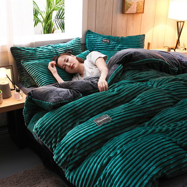 Dickes Cord-Velours Bettwäsche-Set