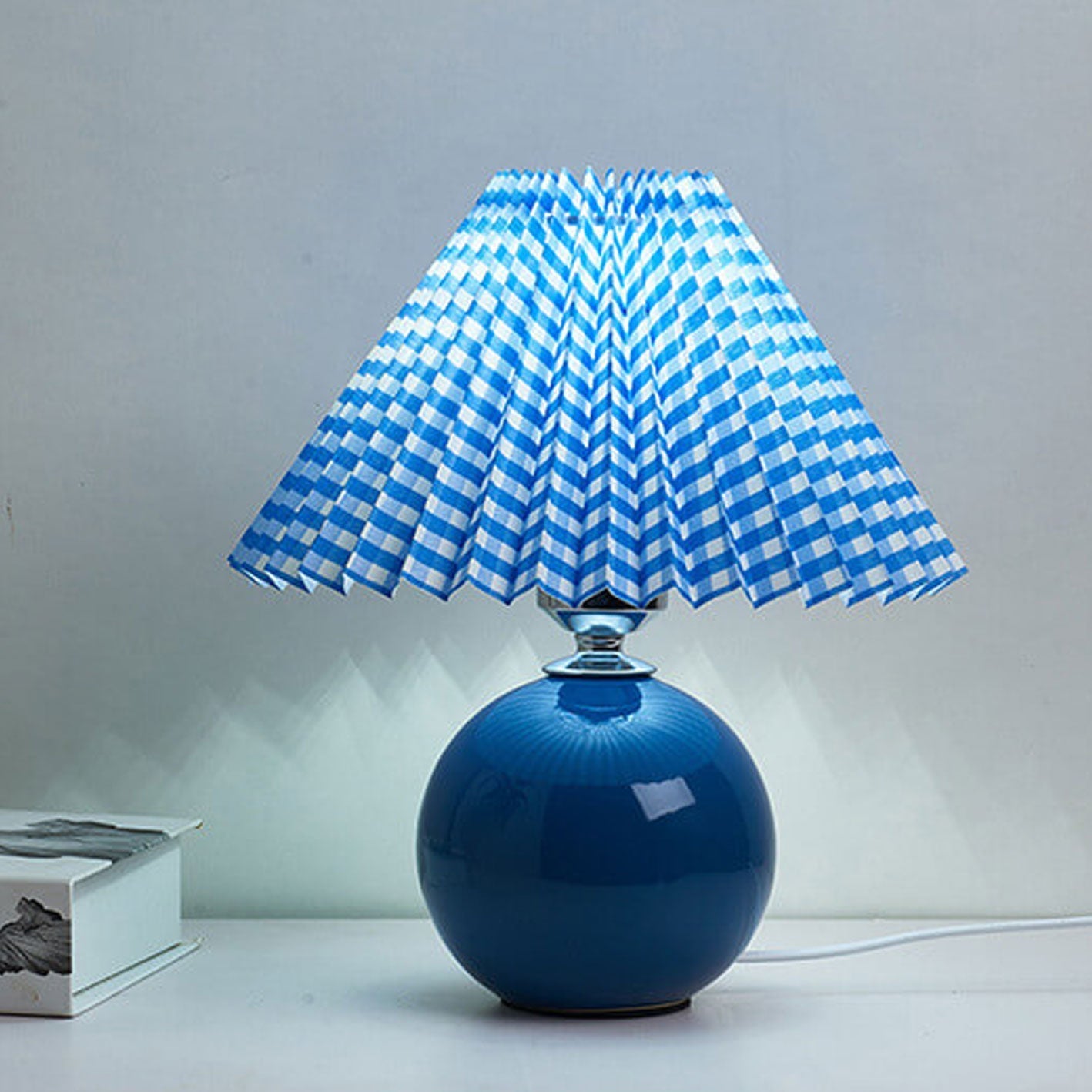 Nordic Ceramic Pleated Table Light | 1-Lampe