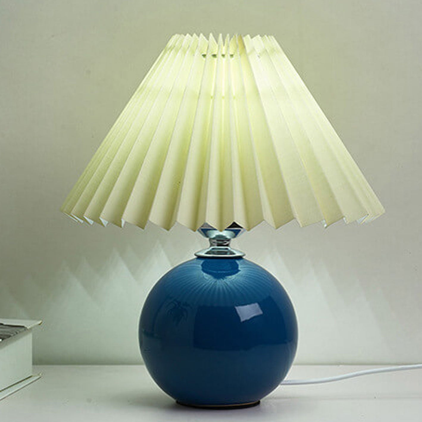 Nordic Ceramic Pleated Table Light | 1-Lampe