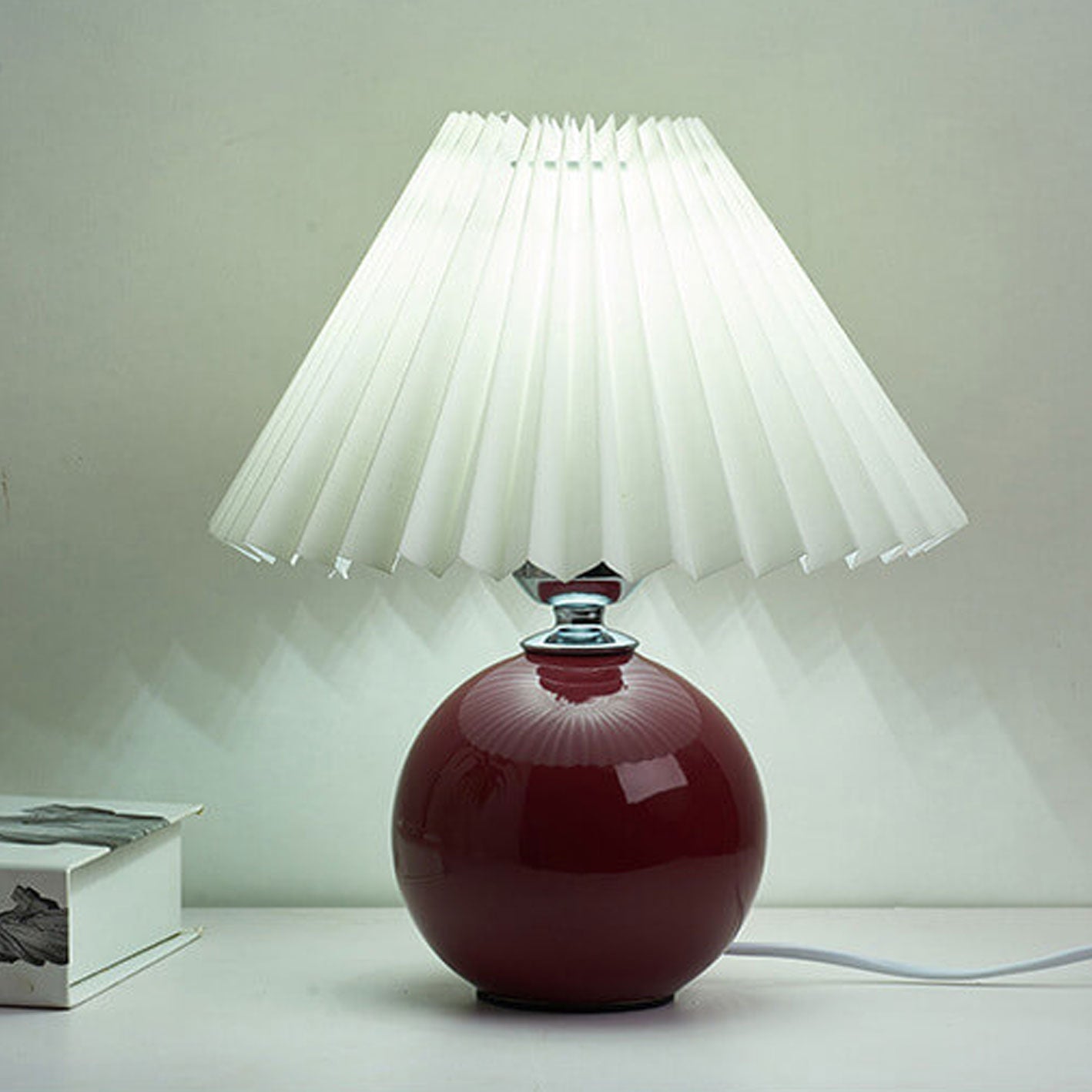 Nordic Ceramic Pleated Table Light | 1-Lampe
