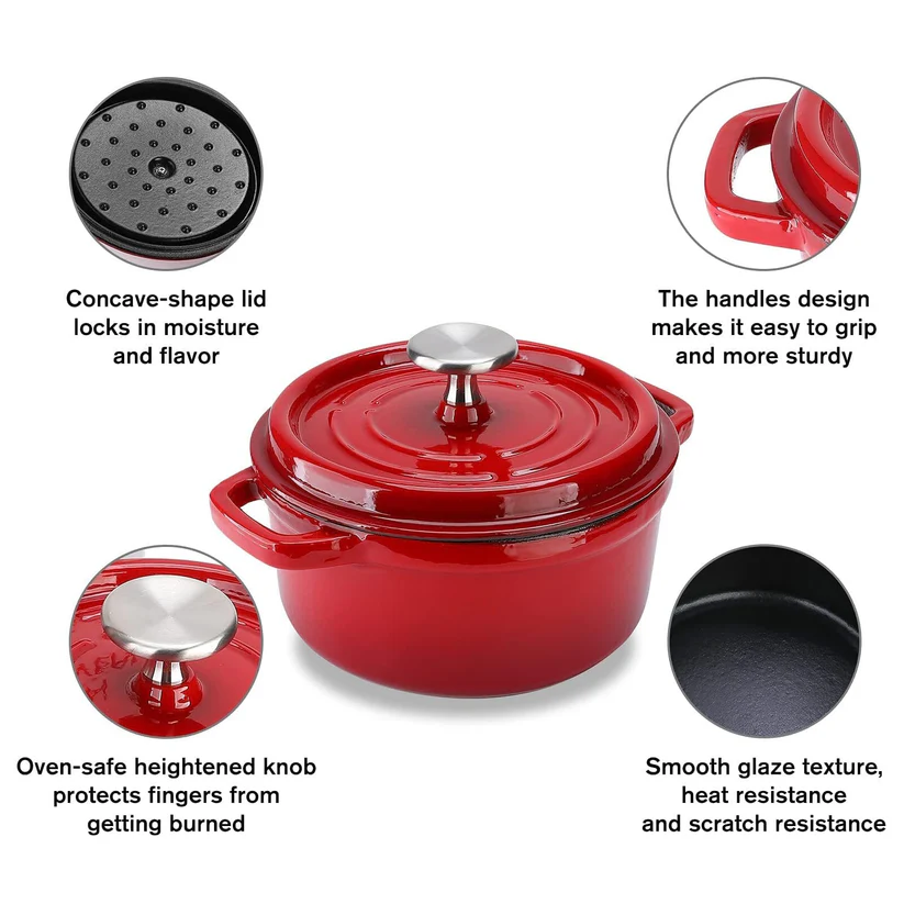Emaille Gusseiserner Dutch Oven Topf