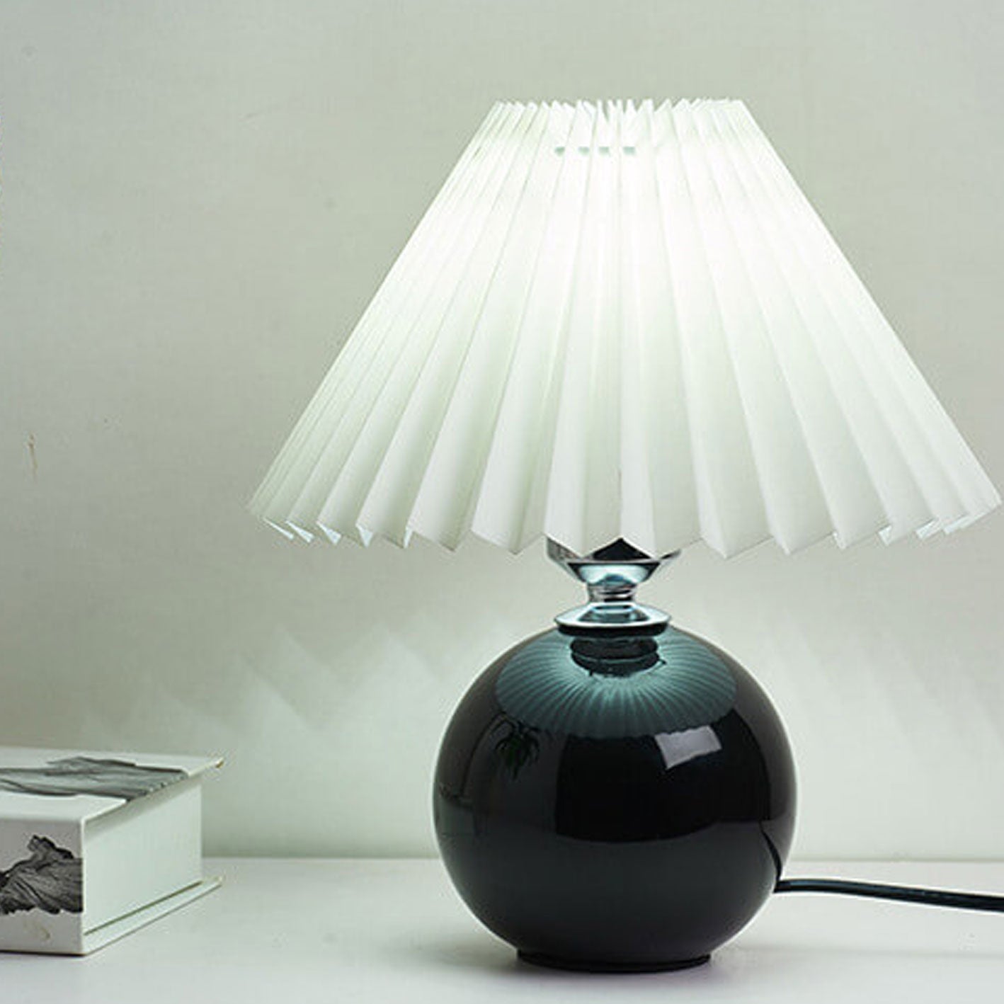 Nordic Ceramic Pleated Table Light | 1-Lampe
