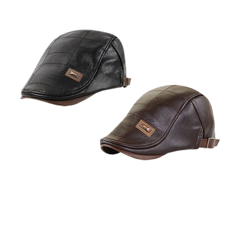 ElderLux Plüsch Leder Baret | Gemütliche Eleganz für ein warmes Wintererlebnis