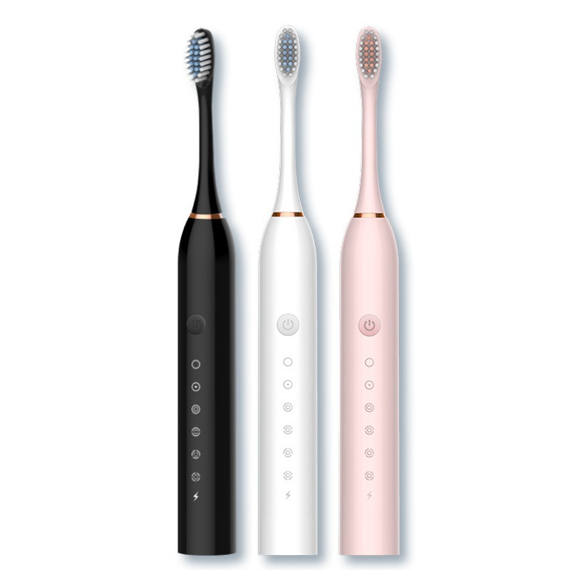 GlowSmile Sonic Zahnbürste – Wiederaufladbar mit 5 Modi und 8 Bürstenköpfen