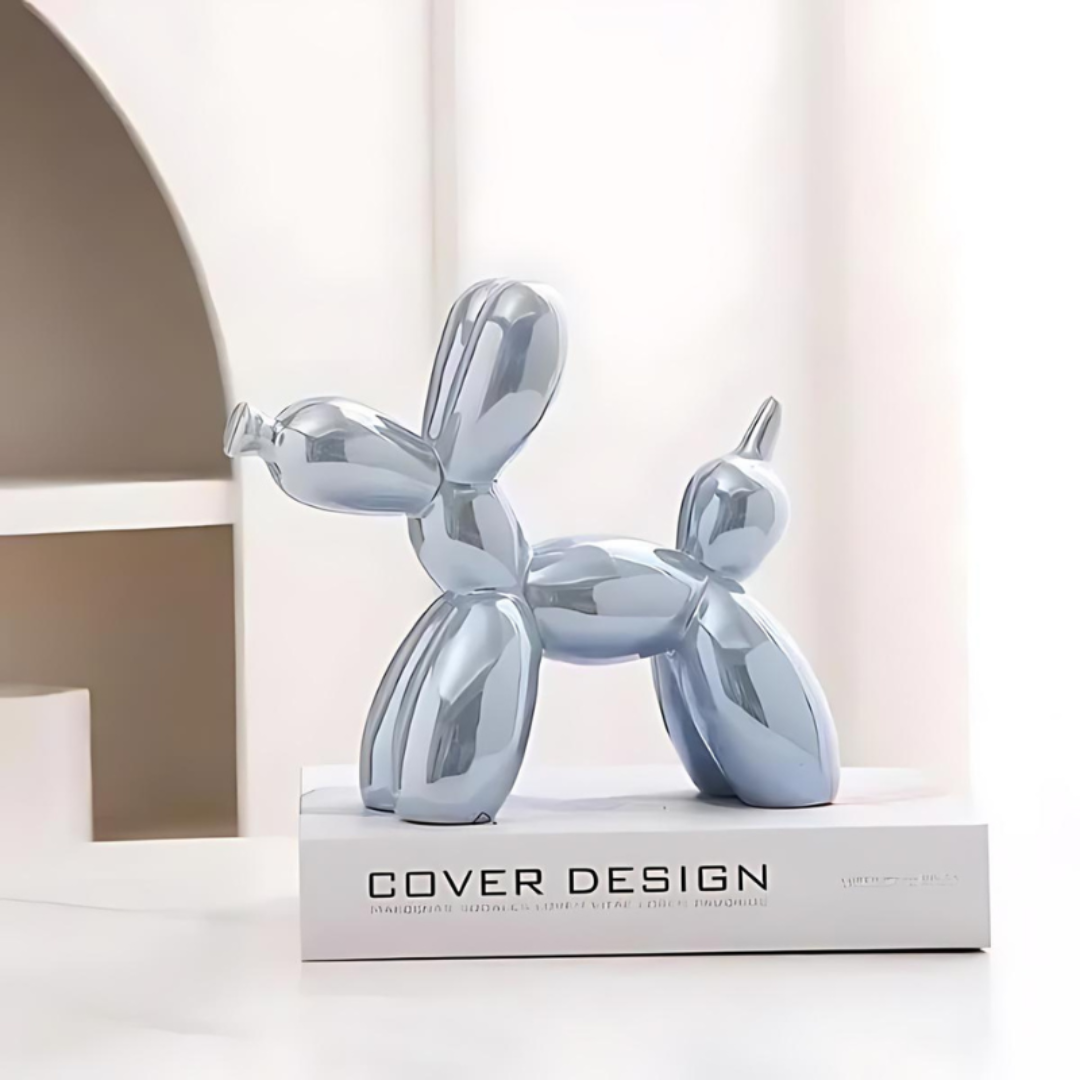 Nyxis - Dekorative Keramik Ballonhund Statue