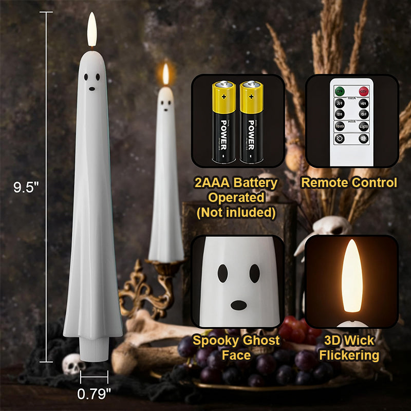 Spuklicht Halloween | Fernbedienbares 3D-Flammenlicht für gespenstische Atmosphäre