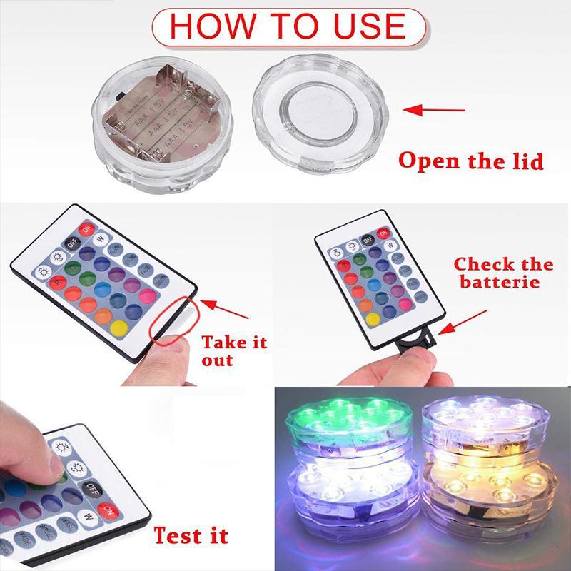 Fernbedienung Wasserdichte Magnet-Saugnapf LED-Licht