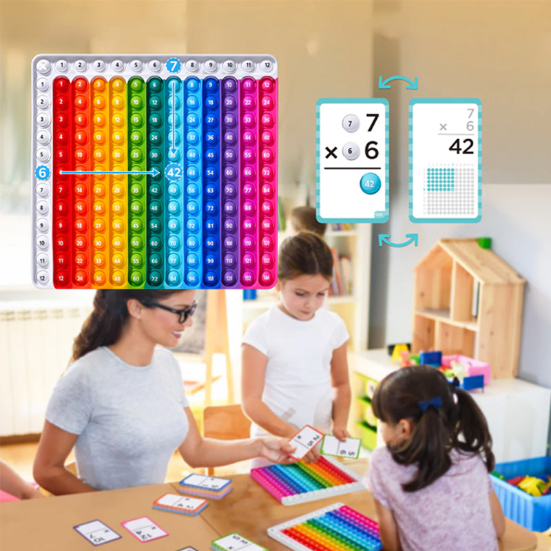 Mathéclat Premium Lernkarten | Innovative Mathematik Lernkarten und Pop Fidget Charts für effektives Lernen und stressfreies Üben