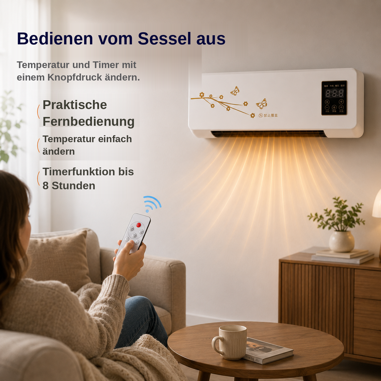 CoolBreeze Mini-Heizgerät | Effiziente Wärme für höchsten Komfort