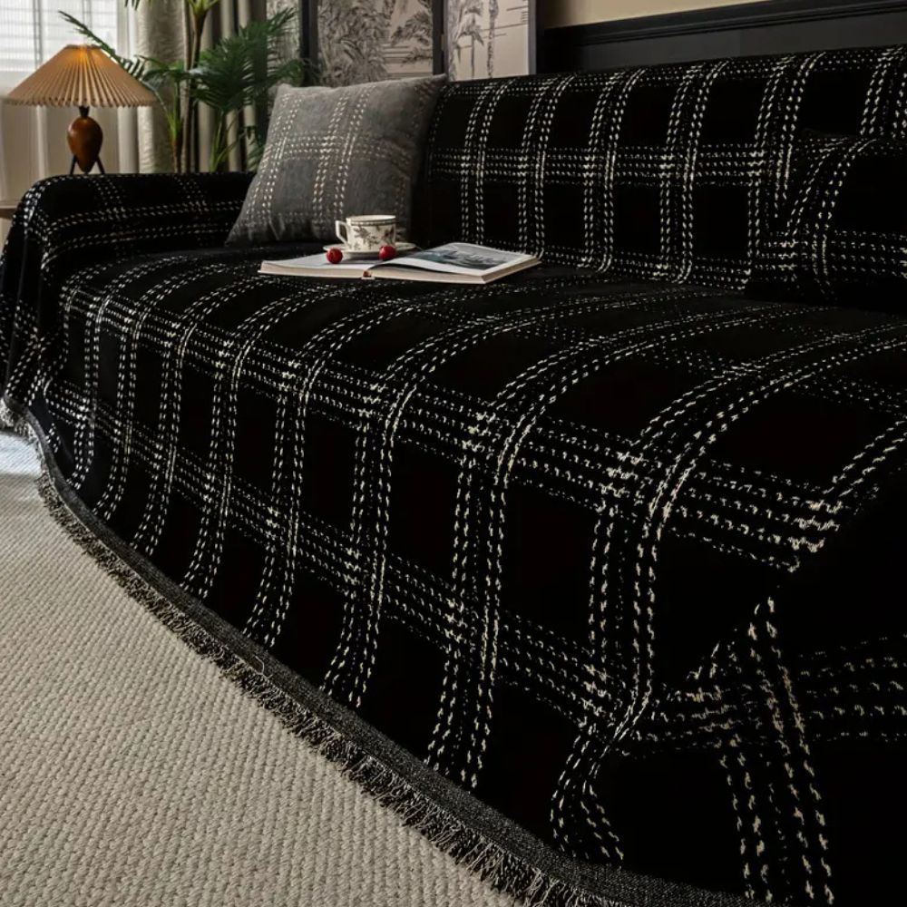 Bankbeschützer mit Rautenmuster – Schützender Bankbezug für das Sofa