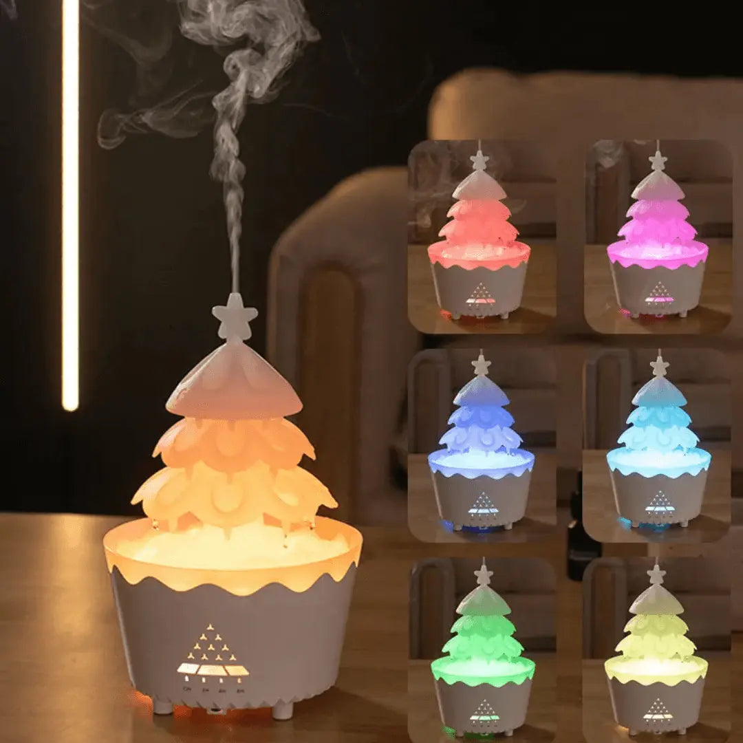 AromaBoom Weihnachtsdiffuser – Ultraschall-Luftbefeuchter mit LED und USB