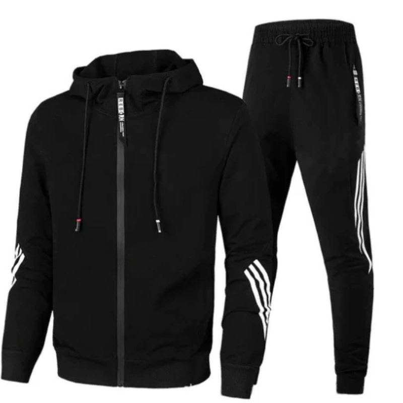David | Herren Modernes Streetwear-Hoodie-Set