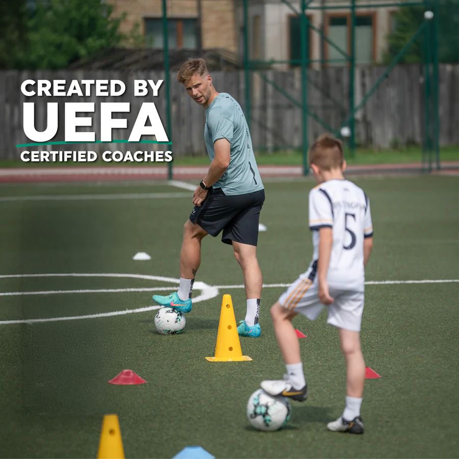 Fußball Pro Trainingsmatte für das Training zu Hause mit Übungsvideos