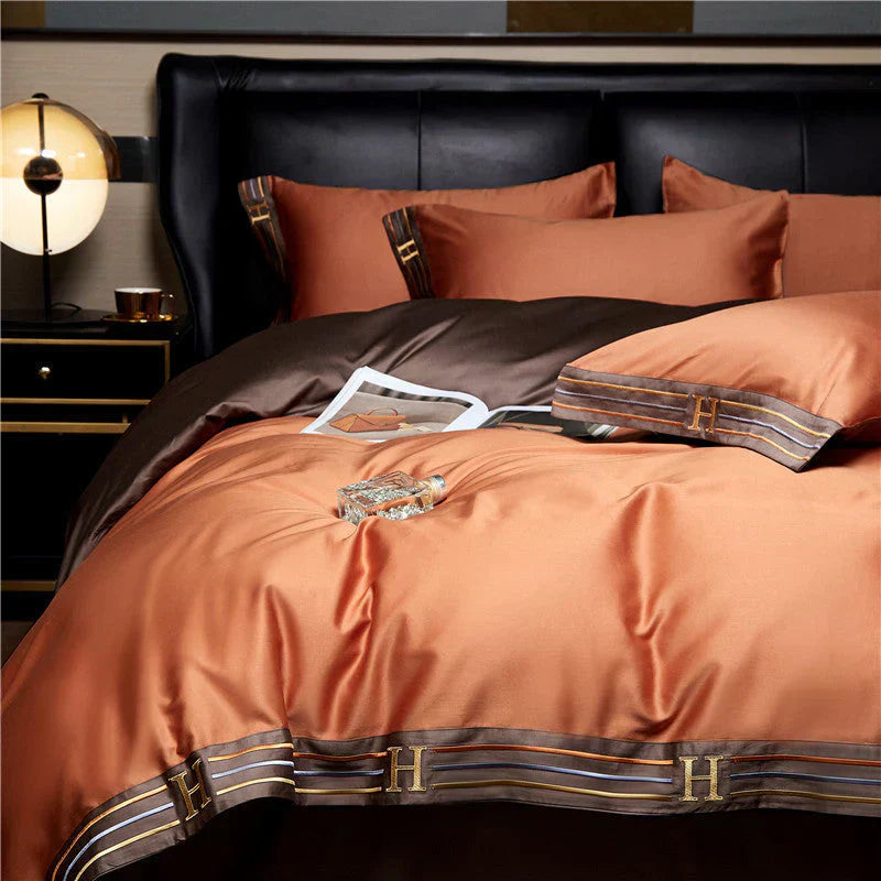 Luxe Satin Baumwoll Bettwäsche Set für das Schlafzimmer