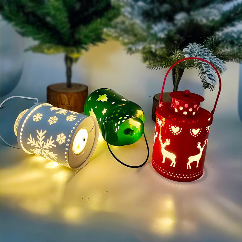 Elektronische Weihnachtskerze mit Flackerndem LED Licht – Dekorative Eisenkerze für Innenräume