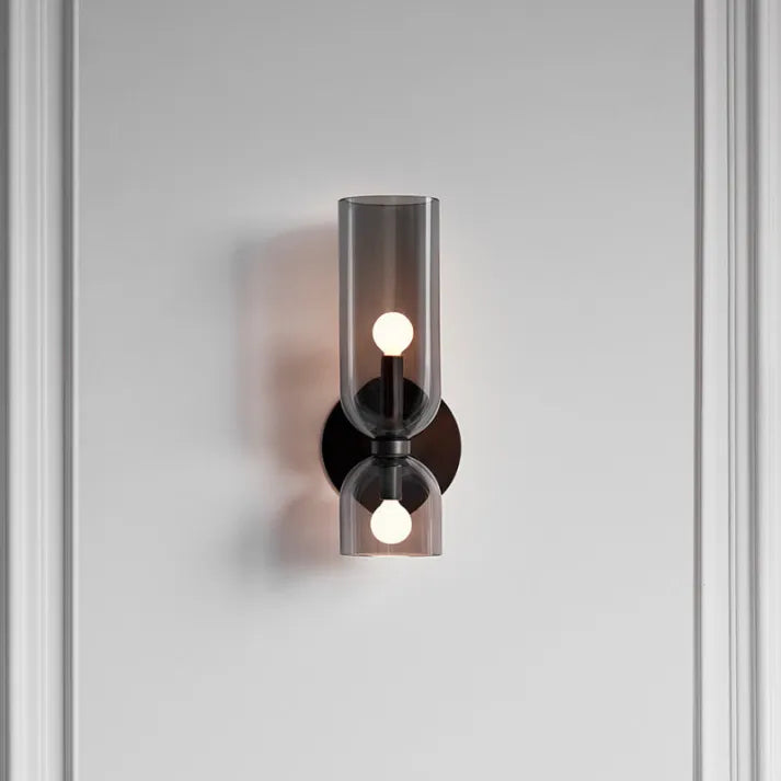 Doppeltköpfige Glas-Wandlampe LED-Wandleuchte
