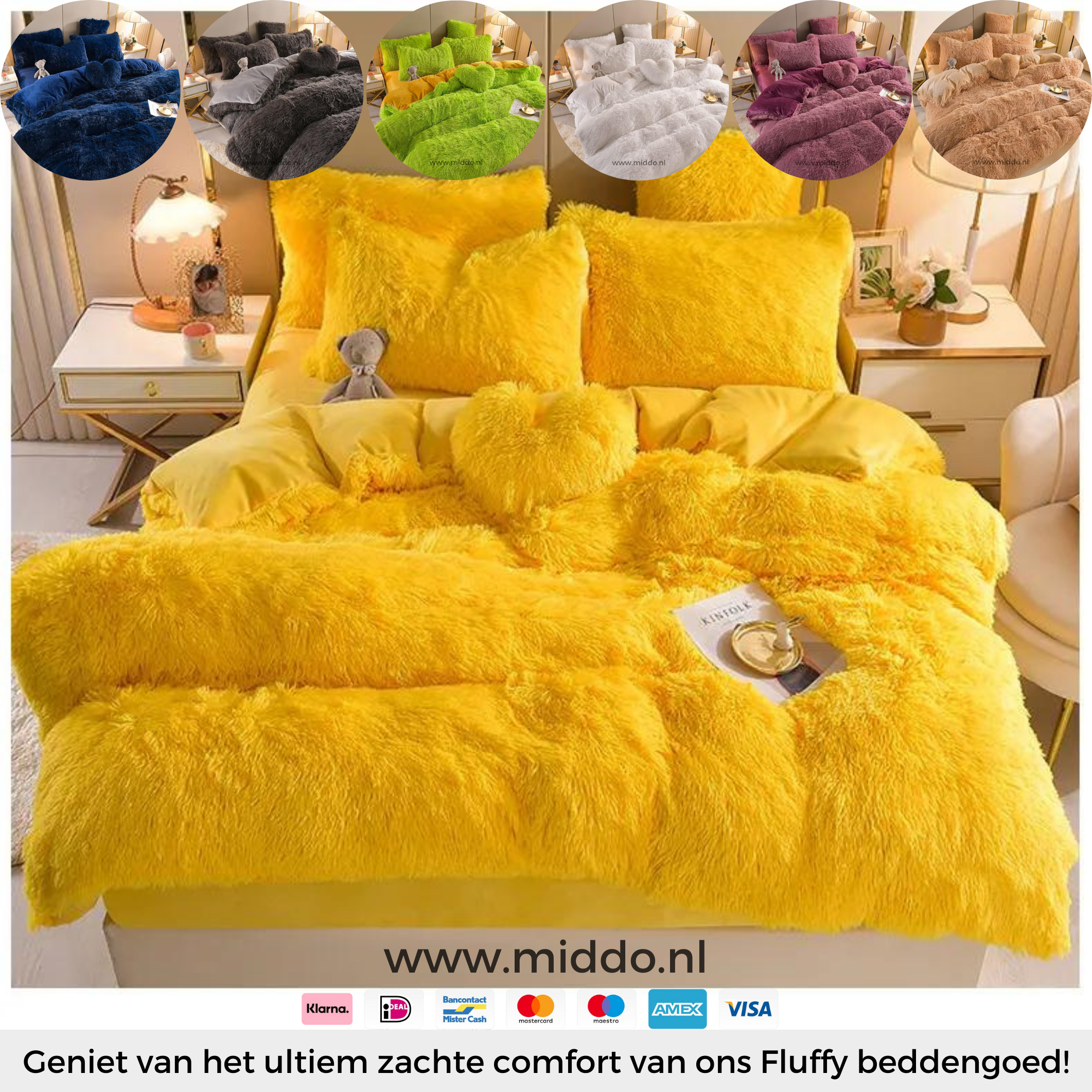 TeddyDreams Fleece Bettwäsche Set | Kuscheliges 5-teiliges Set mit gratis Herz-Kissen!